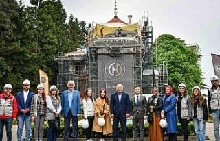 Atatürk Köşkü’nün restorasyon çalışmaları...