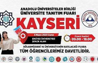 AÜB Üniversite Tanıtım ve Tercih Fuarı, ERÜ’nün...