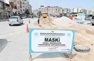 Avni Gemicioğlu Caddesi’nde altyapı çalışmaları...