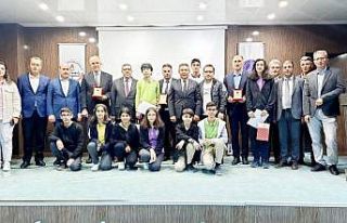 Aziz Sancar Matfen Bilim Olimpiyatlarında ödüller...