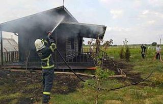 Bağ evinde yangın