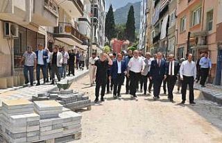 Başkan Ergün çalışmaları yerinde inceledi