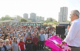 Başkan Tarhan personlle motivasyon buluşmasında...