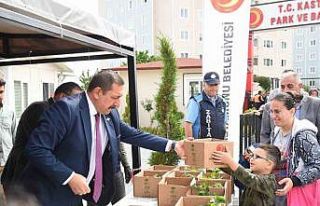 Belediyenin seralarında yetiştirilen 180 bin fide...