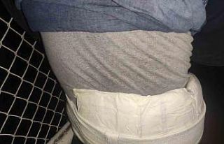 Belindeki korseden uyuşturucu çıktı