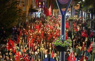 Bilecik’te fener alayında gençler bir araya geldi