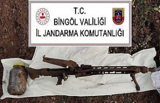 Bingöl’de toprağa gömülü patlayıcı madde...