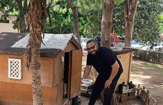 Bitkin bulduğu sokak köpeği arama kurtarmada görev...