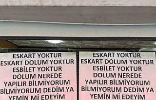 Büfe camında şaşırtan yazı