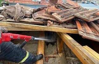 Burdur’da çıkan ev yangınında maddi hasar oluştu