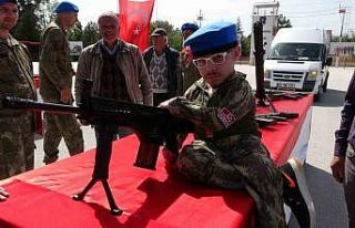 Burdur’da engelli gençler temsili askerlik yaptı