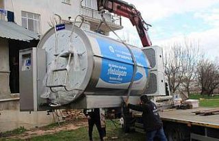 Büyükşehir’den Korkuteli Yelten’e süt tankı