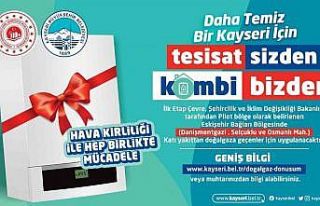 Büyükşehir’den ’Tesisat sizden Kombi Bizden’...