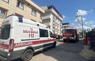 Çatı yangını panik oluşturdu