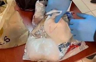 Cips paketinden 1,5 kilo uyuşturucu çıktı