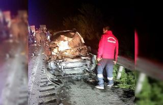 Çorum’da büyükbaş hayvan kazaya neden oldu:...