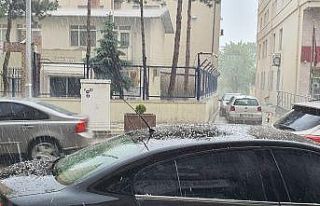 Çorum’da dolu yağışı etkili oldu
