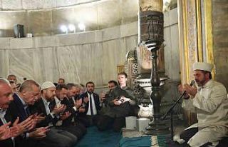 Cumhurbaşkanı Erdoğan yatsı namazını Ayasofya...