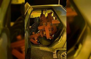 Damlama su borusu ve fiskiye çalan şahsı jandarma...