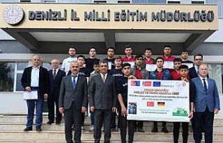 Denizlili meslek liseliler Avrupa stajlarını tamamladı