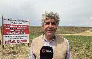 Depremzede, nohut tarlasını vatandaşlara açıp...