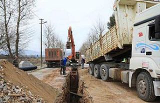 Düğerek kanalizasyona kavuşuyor