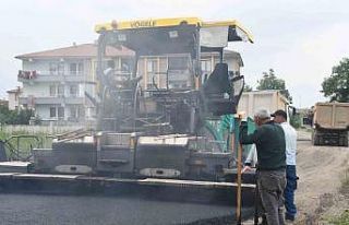 Düzce’de günde bin 500 ton asfalt seriliyor