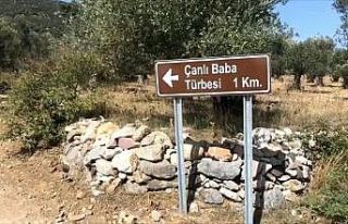 Edremit’te Çanlı Baba türbesi unutuldu