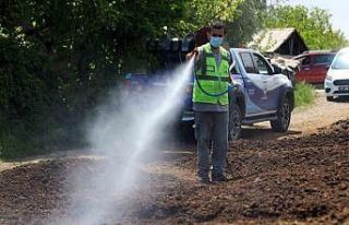 Elazığ’da larvayla mücadele çalışmaları sürüyor