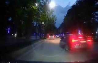 Elazığ’da makas atan sürücü kameraya yansıdı