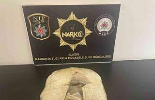 Elazığ’da uyuşturucu ticareti yapan bir kişi...