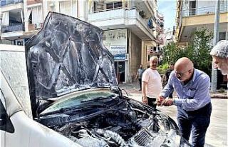 Emanet aldığı araç yandı, yardımına çeşme...