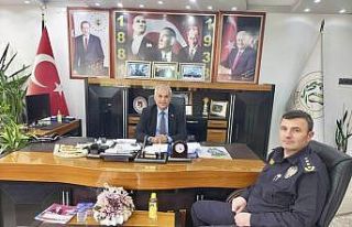 Emniyet Müdürü Bodur ve Başkan Yaman bir araya...