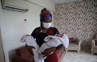 Enkaz altında dünyaya gelen ikizler 96 gün sonra...