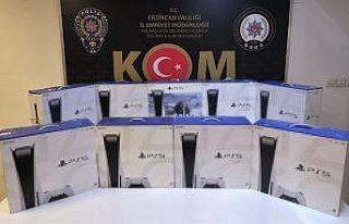 Erzincan’da 9 adet kaçak oyun konsolu ele geçirildi