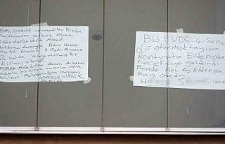 Ev sahibiyle anlaşamayan kiracı, derdini astığı...