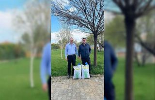 Evciler ilçesinde 7 çiftçiye sorgum sudan otu tohumu...