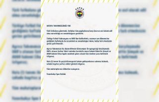 Fenerbahçe: "Hataya tahammülümüz yok"