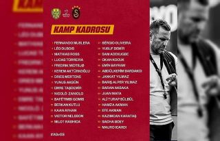 Galatasaray’ın Ankaragücü maçı kamp kadrosu...