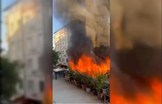 Gaziantep’te kafeteryada yangın paniği