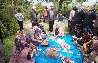 Geleneksel ’Olcak Dede’ bereket ve şükür duası...