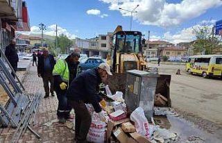 Gölbaşı’nda hafriyat kaldırma çalışmaları...