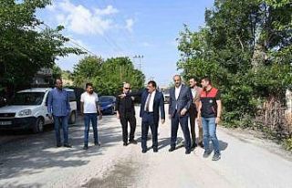 Gürkan, Orduzu Kaldırım Mahallesinde yol çalışmalarını...