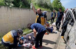 Hafif ticari araç istinat duvarına çarptı: 1 ölü,...