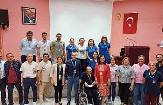 Hastanede çalışan engelli personeller unutulmadı