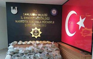Havadan ve karadan takip ettiler 74 kilo uyuşturucu...