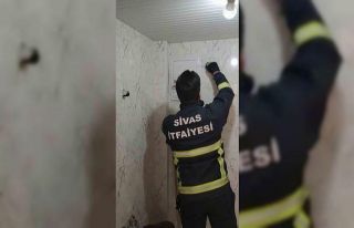 Havalandırma boşluğunda mahsur kaldı, itfaiye...