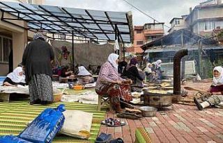 Hisarcık’ta kadınlar hayır işinde bir araya...