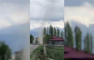 Iğdır’da aniden oluşan hortum korkuttu
