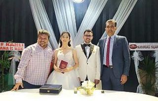 İHA muhabirleri dünya evine girdi